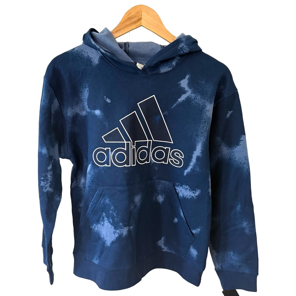 adidas Blue Tie-Dye Kids Hoodie